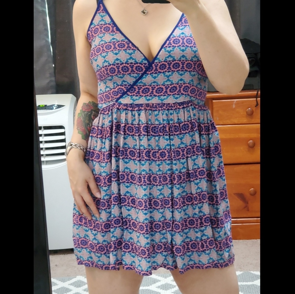 Forever 21 Medium Patterned Tank Mini Dress